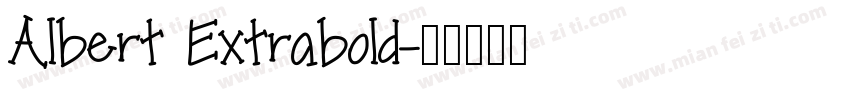 Albert Extrabold字体转换